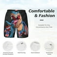 thumbnail image 5 of Gaeub Blue Dinosaur Mens Swim Trunks Stretch Beach Shorts Quick Dry for Men Swim Shorts Swimwear with Pockets- 3X-Large, 5 of 9
