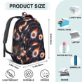 thumbnail image 5 of Baseballs Flames Pattern Backpack for School, Cute School Bag with Adjustable Shoulder Straps and Padded Back, 16.9"x12.6"x5.9", 5 of 5