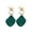 Green, variant on Grandest Birch 2Pairs Women Geometric Square Drop Stud Earrings Party Jewelry Gift Alloy White