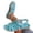 Light Blue, variant on hoksml Women's Floral Applique Flat Sandals, Elastic Ankle Strap Open Toe Shoes for Summer and Casual Wear
