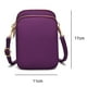 thumbnail image 2 of Dinheiro Bolso para móvil de mujer, monedero verticalMorado oscuro, 2 of 5