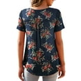 thumbnail image 4 of a.Jesdani Women's Plus Size Tunic Tops Short Sleeve V Neck Casual Henley Shirts m-4x, 4 of 8