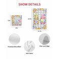 thumbnail image 7 of Easter Gnomes Kitchen Dish Towels for Drying Dishes Set of 4, Spring Floral Eggs Flowers Butterflies Gray Plaid Waffle Weave Microfiber Hand Tea Bathroom Towels Quick Dry & Absorbent Towel 15.7x23.6, 7 of 7