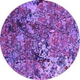 thumbnail image 1 of Ahgly Company Indoor Round Oriental Purple Industrial Area Rugs, 8' Round, 1 of 4