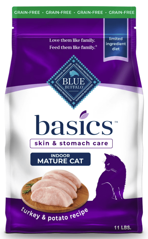 Blue Buffalo True Solutions Blissful Belly Digestive Care Formula Adult Dry Cat Food, 11 lb (2 Pack)