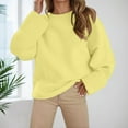 thumbnail image 2 of Cute Sweater Women Oversize Loose Casual Knitted Long Sleeve Crew Neck Trendy Clothes 2025, 2 of 2