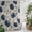 Navy, Sapphire, Cream, variant on Red Poppy Floral Shower Curtain - Water Repellent Fabric Shower Curtains Washable, Vintage Botanical Flowers Aesthetic Decorative Polyester Cloth Bathroom Curtains Modern Bath Decor 72"x84"