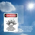 thumbnail image 6 of Explosive Vapors No OSHA Danger Aluminum Sign 24 Inch x 18 Inch - 5 Pack, 6 of 8