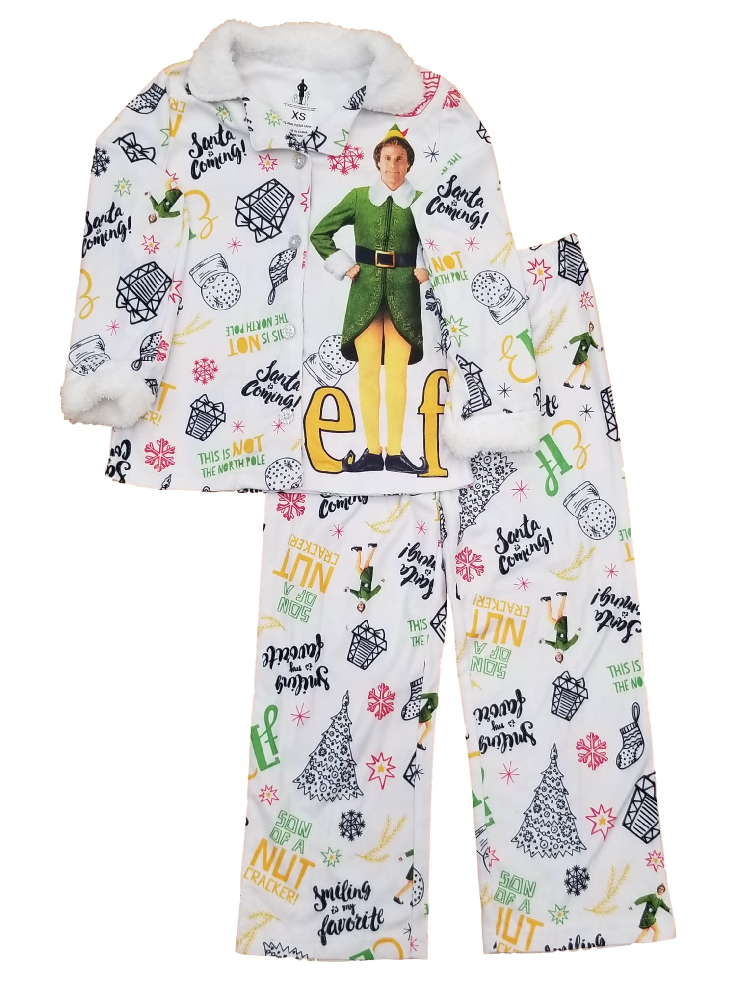 Girls Buddy the Elf White Christmas 