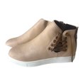 thumbnail image 3 of B91xZ Bottines pour Femmes Mode à Enfiler Élastiques à Talon Compensé, Beige 6.5, 3 of 4