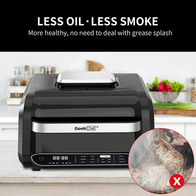 Dropship Geek Chef 7 In 1 Smokeless Electric Indoor Grill With Air