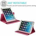 thumbnail image 4 of Rotating Case for New iPad 8th Gen (2020) / 7th Generation (2019) 10.2 Inch - 360 Degree Rotating Smart Protective Stand Cover with Auto Sleep/Wake, Hot Pink, 4 of 8