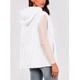 thumbnail image 2 of Chaleco sin mangas con capucha para mujer PRETTYGARDEN Otoño 2025 Blanco XXL, 2 of 8