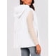 thumbnail image 2 of Chaleco sin mangas con capucha para mujer PRETTYGARDEN Otoño 2025 Blanco XXL, 2 of 8