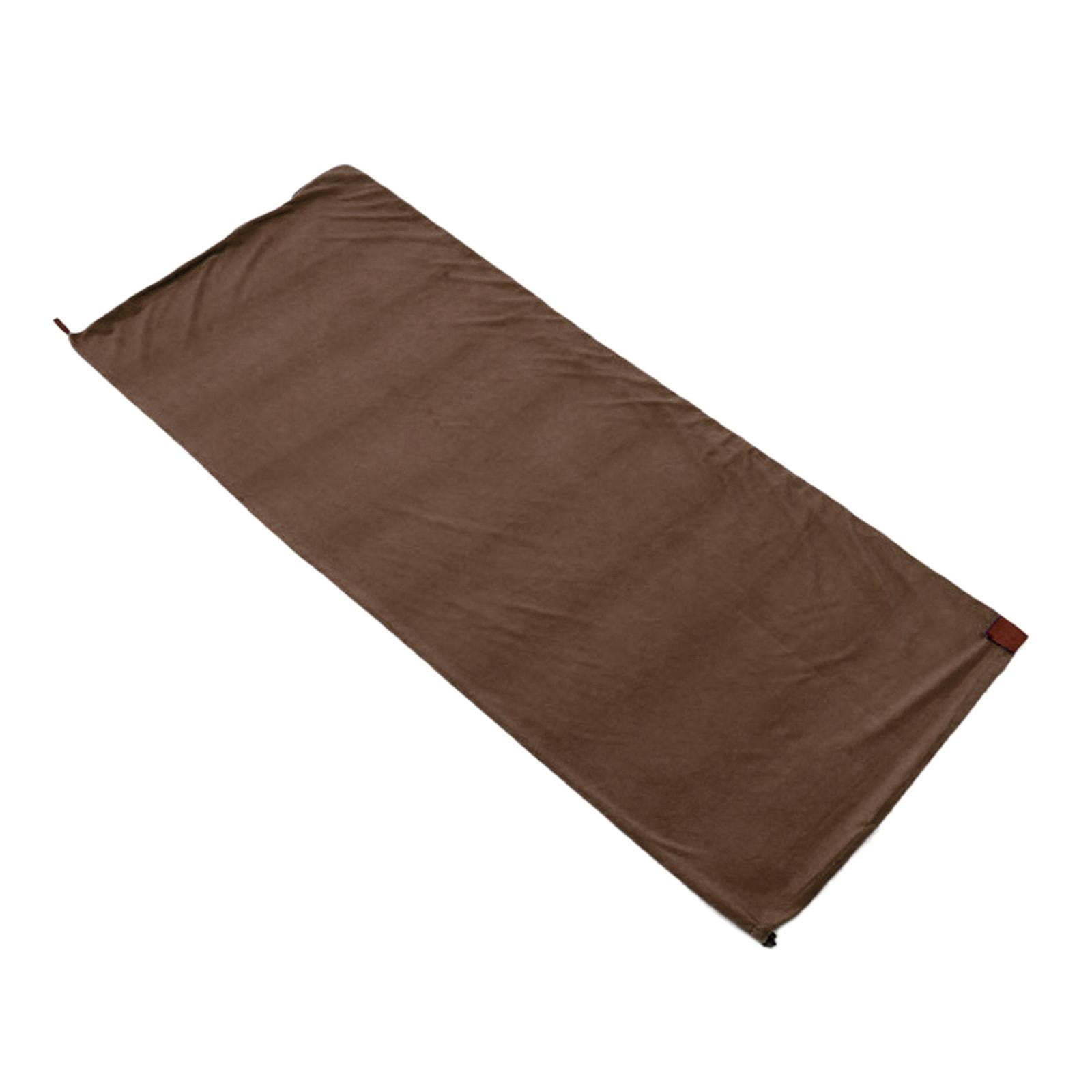 Axioma -Fleece sleeping bag liner, thermal pillow, sleeping bag, warm emergency camping Coffee