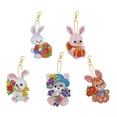 thumbnail image 1 of Billuyoard 5x Painting Keychain Easter Egg Mosaic Making Bag Ornaments Artesanía conejito de pascua c, 1 of 1