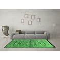 thumbnail image 3 of Ahgly Company Indoor Rectangle Oriental Emerald Green Industrial Area Rugs, 7' x 10', 3 of 4