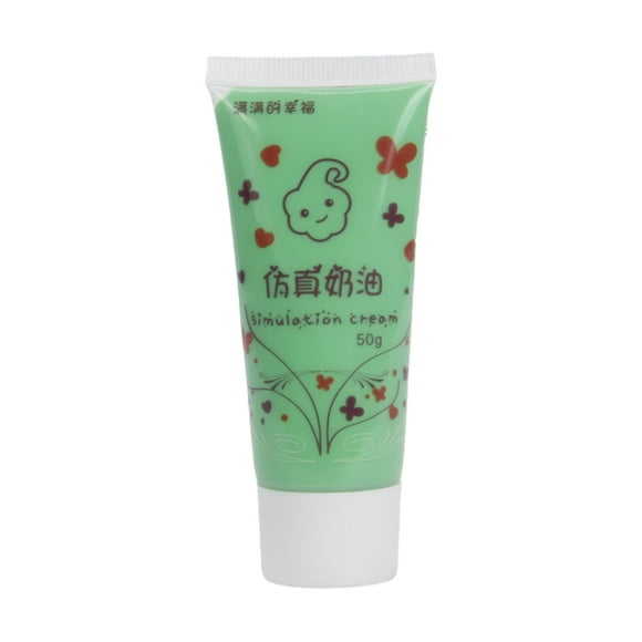 kurtrusly Simulation Ice Cream Gel DIY Resin Glue 50g Phone Case Whipped Decoration Tool Girl Shell Removable Children Soft Clay Medium Green