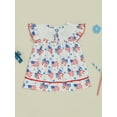 thumbnail image 4 of Okbabeha Toddler Baby Girl 4th of July Outfits Infant Ruffle USA Flag Fourth of July Dress Summer Independence Day Clothes, 4 of 7