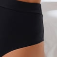 thumbnail image 6 of HCNTES Women's High Waisted Bikini Bottoms Seamless Tummy Control Swim Bottom Full Coverage Bathing Suit Black,L, 6 of 7
