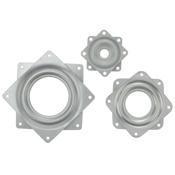 3Pcs Lazy Susan Square Turntable Bearing DIY Furniture Accessories Display Stand (2 inch + 3 inch + 4 inch)