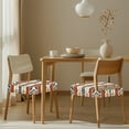 thumbnail image 3 of SEANATIVE Southwest Aztec Chair Seat Covers for Dining Chairs Set of 4 Stretch Chair Covers Armless Chair Cover Protector Reusable Chair Slipcovers for Kitchen Restaurant Chair Seat Decor, 3 of 7