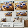 thumbnail image 4 of Designart "Cornflowers landscape VII" Floral Floater Framed Wall Art Print, 4 of 7