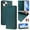Darkgreen, variant on Wallet Case for iPhone 15, Magnetic Closure PU Leather Flip Phone Case for Men Women with RFID Blocking Card Holder Kickstand, Shockproof Protection Cover for iPhone 15, Purple
