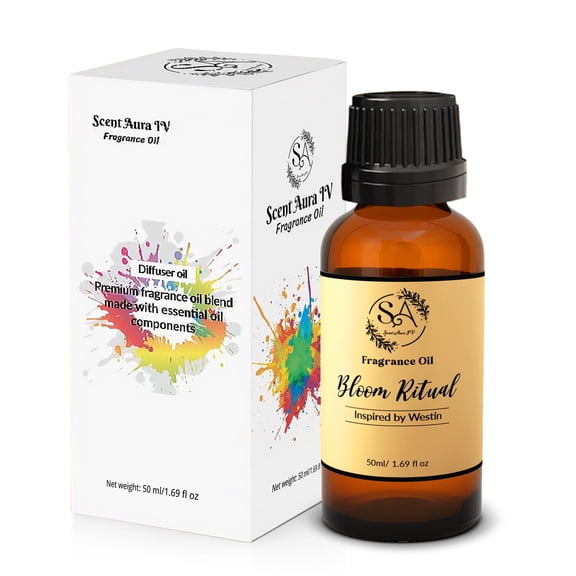 Scent Aura IV Bloom Ritual Fragrance Oil for Diffuser Inspired by Westin 1.69 fl oz|50ml. Notes: Mandarin, Bergamot, Violet, Jasmine, Amber