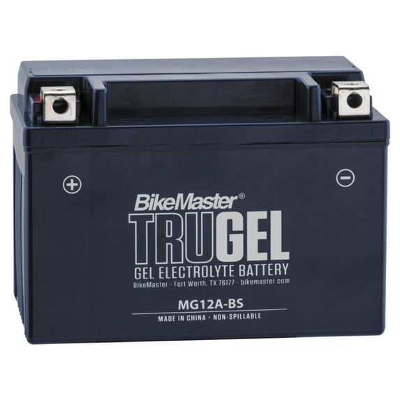 BikeMaster TruGel Battery MG12A-BS for EX650 Ninja 650R 2012-2017