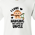 thumbnail image 4 of Inktastic Monkey I Love Hanging out with My Uncle Youth T-Shirt, 4 of 5