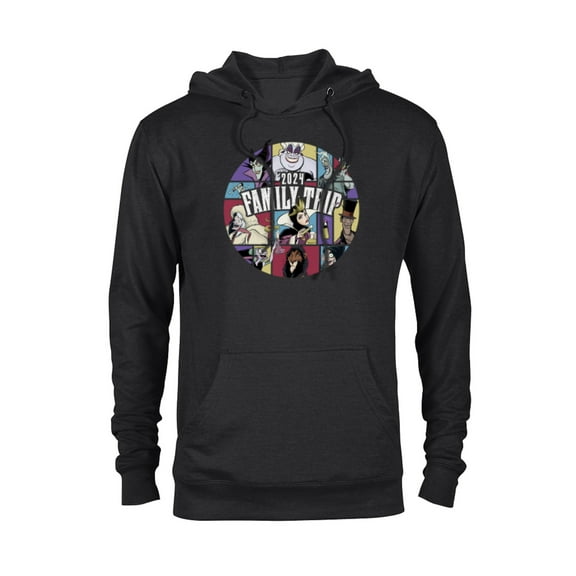 Disney Villains Wicked Circle 2024 Family Trip Vacation - Pullover Hoodie for Adults - Customized-Black