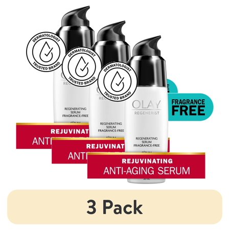 (3 pack) Olay Age Defying Anti-Wrinkle 2-in-1 Day Cream Plus Face Serum All Skin Types 1.7 oz