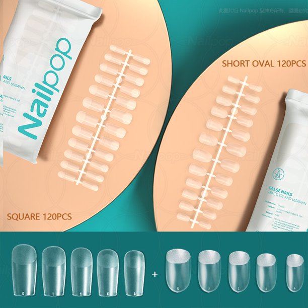 Cápsula de consejos clavo falso mate para uñas postizas, herramienta de manicura para práctica de uñas, ataúd, Stiletto, almendra, cuadrada y ovalada, novedad