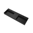 thumbnail image 2 of Pemberly Row 60" Stone Wall-Mounted Bathroom Sink in Matte Black, 2 of 7
