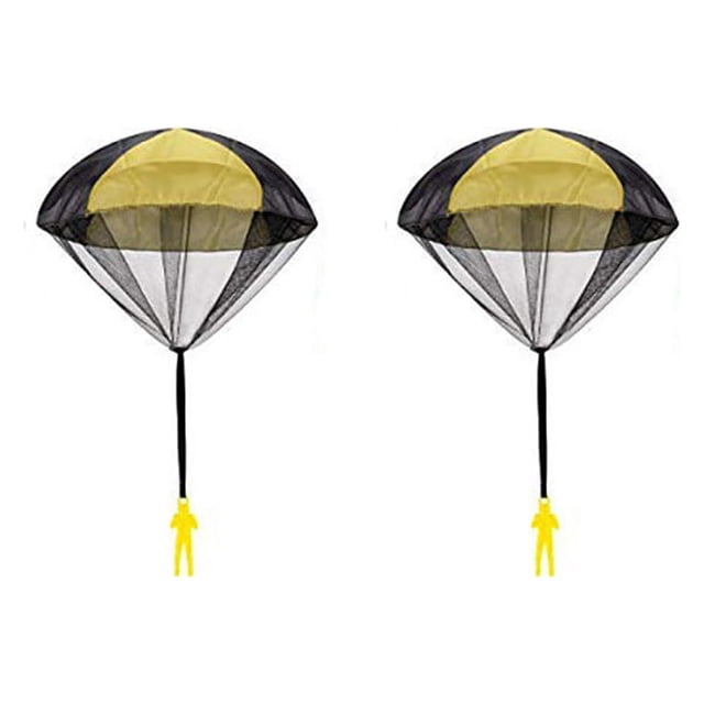 Jouet Parachute Jaune Tan-Gle Jouet à Lancer Parachute Jouets Volants pour Enfants d'Extérieur