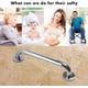 thumbnail image 3 of Stainless Steel Grab Bar - Toilet Bathroom Bathtub Handle for Elderly, Disabled, Children, Pregnant - 30cm, 3 of 5