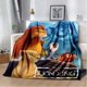 thumbnail image 3 of Manta ligera con estampado de El Rey León de Disney para sala de estar, dormitorio, habitación de los niños, manta cálida, regalo de Navidad, 3 of 5