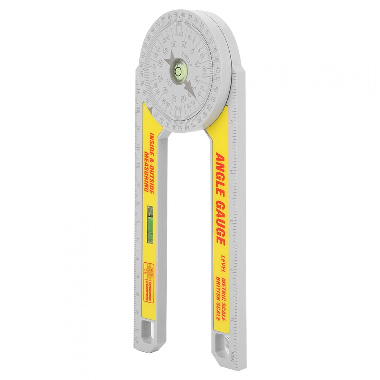 Versatile Angle Ruler, 360° Protractor with Liquid Level, Ideal for Interior  Exterior Use