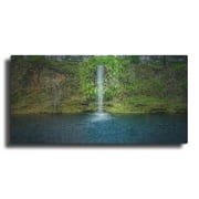 Luxe Metal Art 'Rainy Afternoon at Blue Grotto' by Grace Fine Arts Photography, Metal Wall Art, 24"x12"