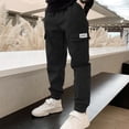 thumbnail image 2 of Gubotare Infant Pants Girl Youth Boy's Golf Pants Athletic Chino Flat Front Pants Kids School Uniform Clothes Size 7-8 (Black,7-8 Years), 2 of 6