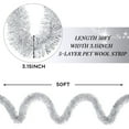 thumbnail image 2 of 50FT Silver Christmas Tinsel Twist Garland - 2.5" Wide, Shiny Metallic Decor for Indoor & Outdoor Use, Ideal for Xmas Trees, Stairs, Fireplaces & Party Decorations, 2 of 8