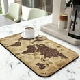 thumbnail image 5 of Fun Coffee Mat 19inx12in,Coffee Bar Mat for Countertops,Absorbent Hide Stain Anti-Slip Coffee Bar Accessories Fit Under Coffee Machine Mat,Dish Drying Mats for Kitchen, 5 of 5