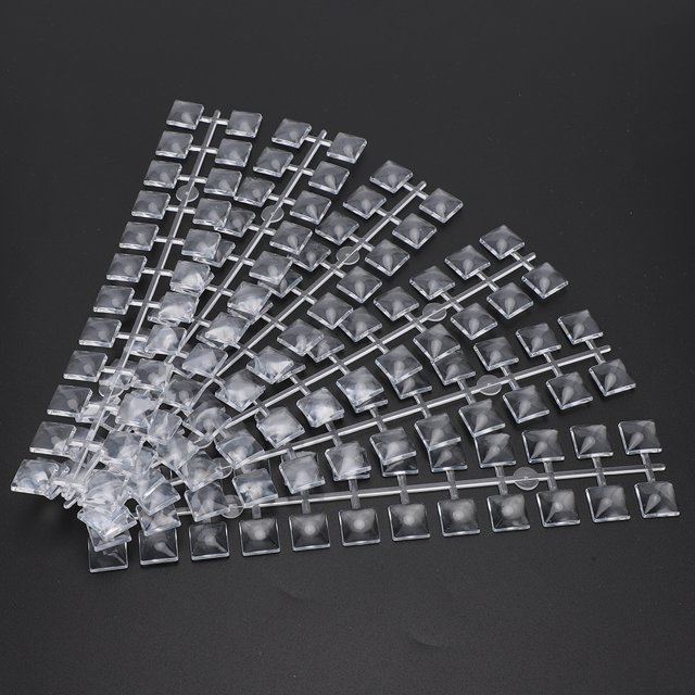 Tarjeta de color de esmalte de uñas transparente con vidrio para práctica de patrones de diseño de uñas herramienta de manicura DIY para mostrar la pantalla de esmalte de gel ANGGREK Otros
