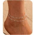 thumbnail image 1 of 1pcs Women's Anklet — Cute & Delicate Foot Jewelry, Adjustable Beach Accessory., 1 of 7