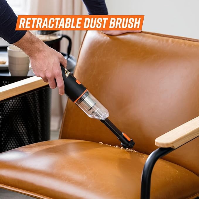 Armor All AA07V7 Cordless Handheld Car Vacuum, 7.4V Portable Cleaner with USB Charging