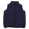 thumbnail image 1 of Chaleco calefactable eléctrico Chaqueta calefactora con calefacción USB inteligente 2 zonas calefactoras 3 engranajes Ropa calefactable para hombres para exteriores Azul oscuro 2XL, 1 of 5