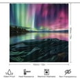 thumbnail image 2 of 4Pcs Lake Northern Lights Waterproof Shower Curtain Sets for Bathroom,Colorful Nature Modern Style Bathroom Decor Set with Shower Curtain and Rugs and Accessories, 2 of 8