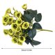 thumbnail image 3 of Matsuzay Rosa falsa 25 cabezas de rosas artificiales, decoración de de flores artificiales, ramo de escritorio, decoración para Flores artificiales verde, 3 of 6