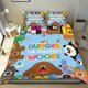 thumbnail image 1 of ¡Hola, Duggee! Conjunto de sábanas temático, trío de piezas, cómodo y amigable con la piel, diseño único, regalo de decoración para el hogar para familiares, amigos y fans,173cm *218cm, 1 of 6